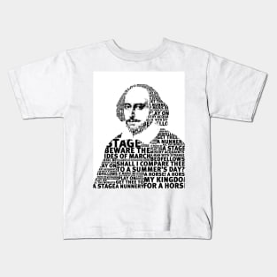 SHAKESPEARE TEXT ART Kids T-Shirt